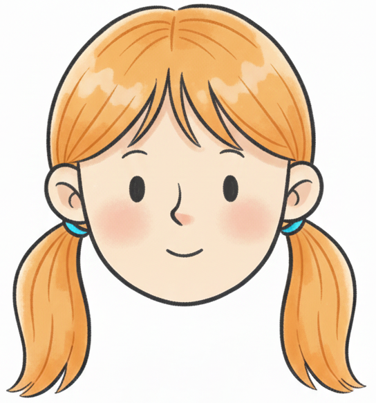 la knabino havas du orelojn