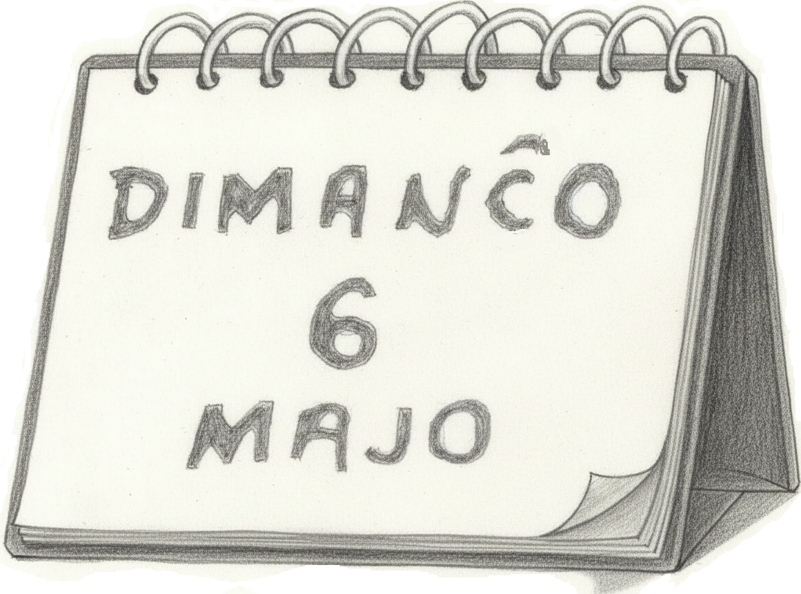 kalendaro montras la daton