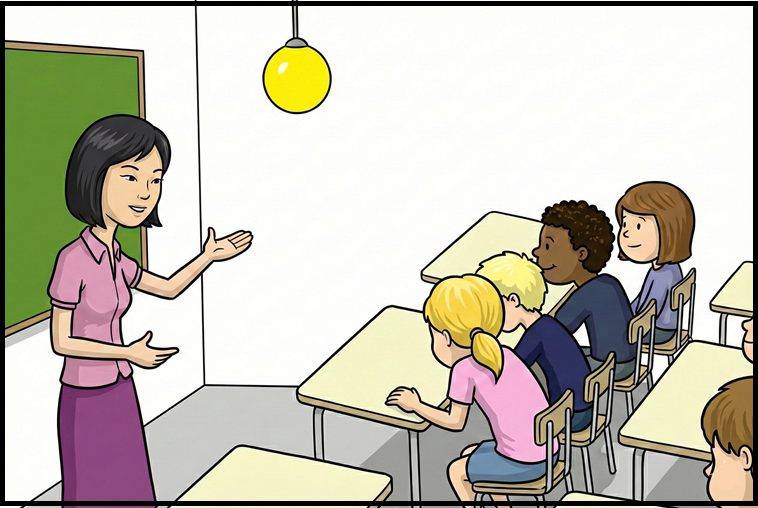 Instruistino kaj gelernantoj