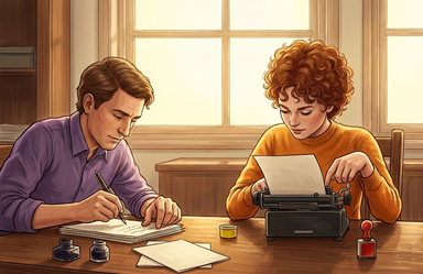 oficistino kaj oficisto