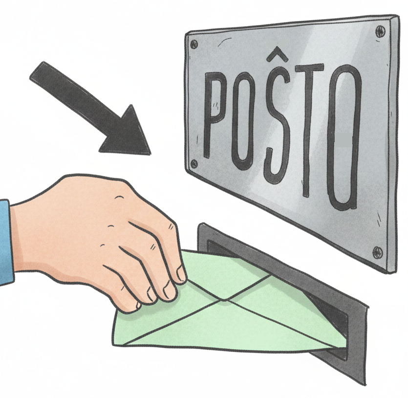 enpoŝtigo de letero