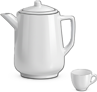 kaf-kruĉo kaj kaf-taso