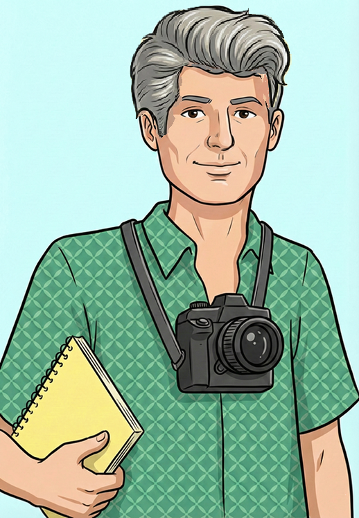 li estas ĵurnalisto